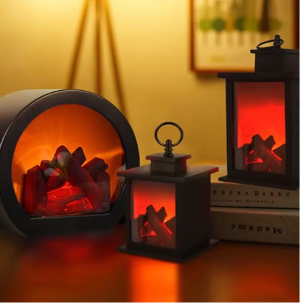 Mini Desktop LED Fireplace