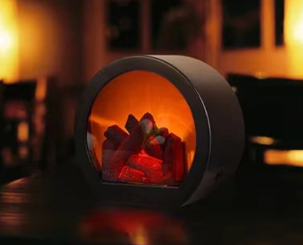 Mini Desktop LED Fireplace